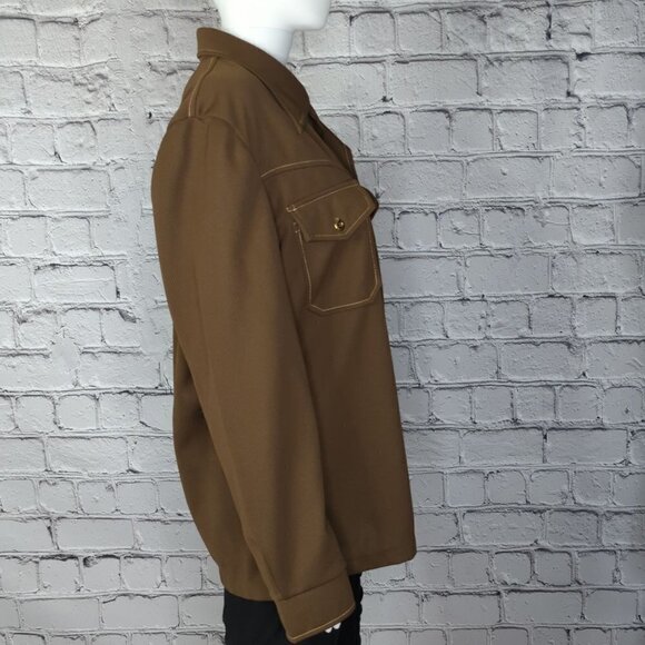 Days Sportwear Vintage Brown Point Collar Button Up, Women's Medium - Picture 4 of 9